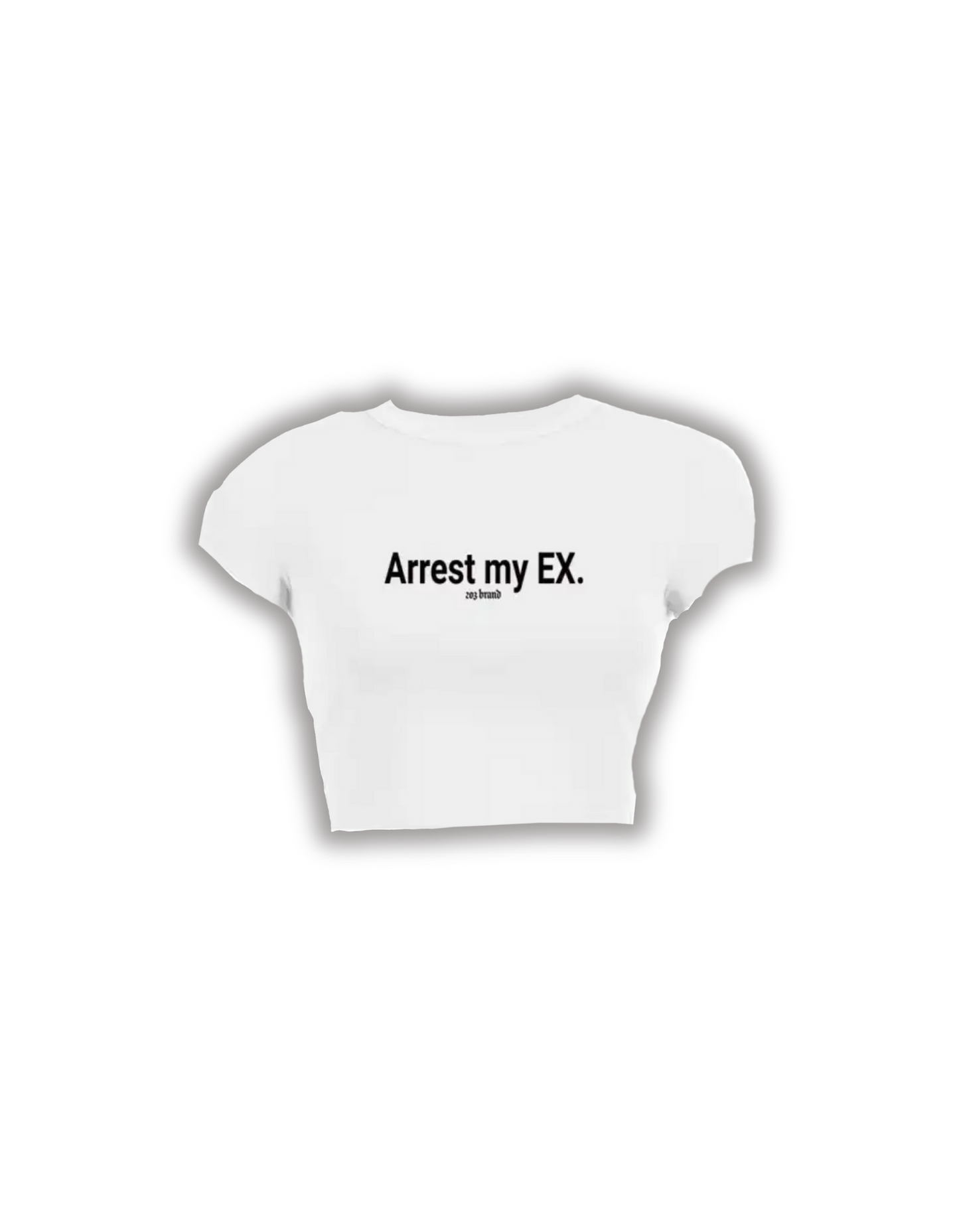 Arrest my EX crop top White