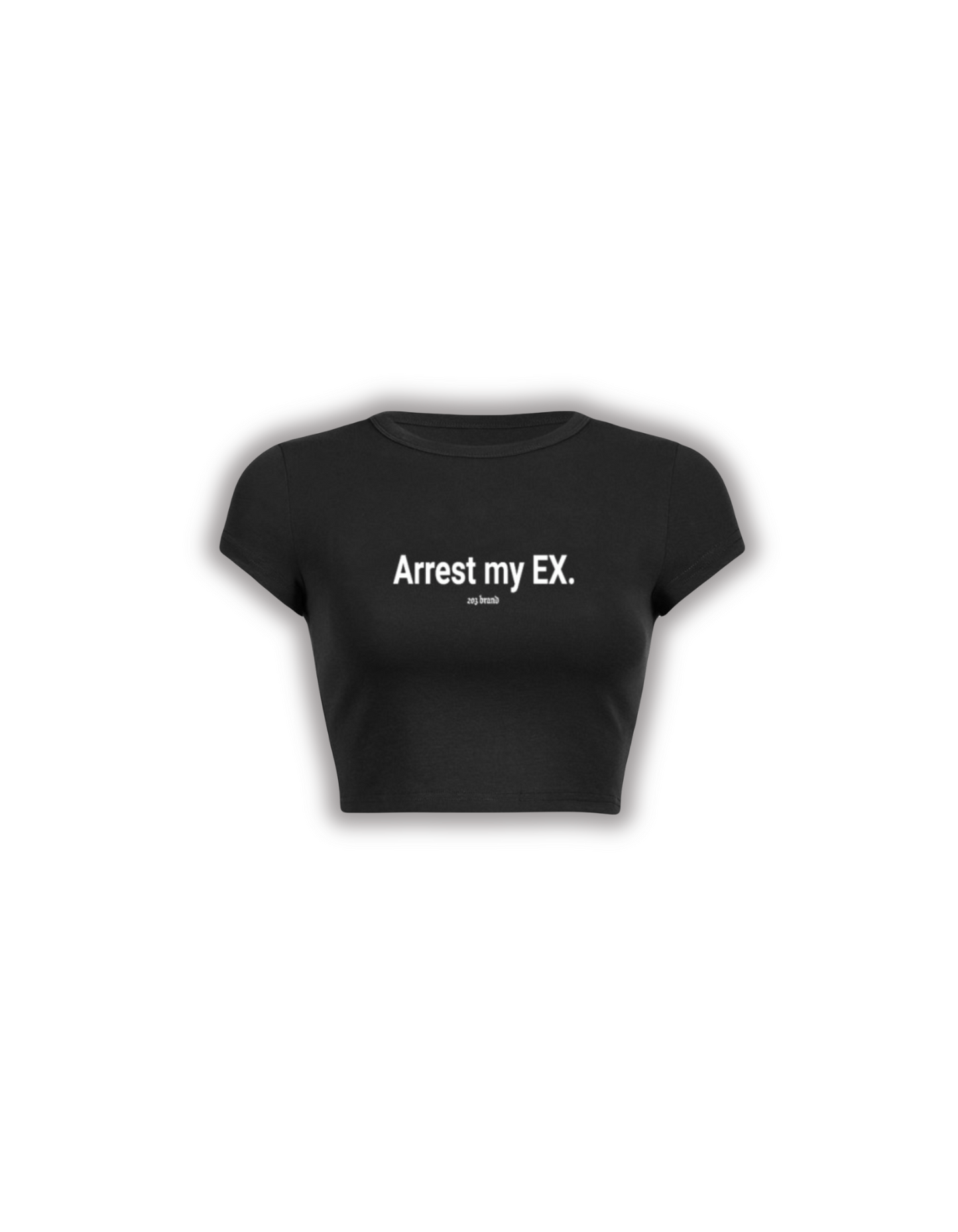 Arrest my EX crop top black